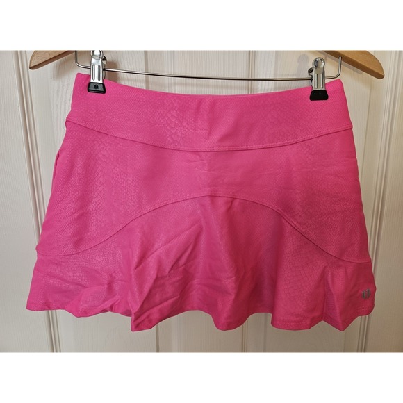 NWT Eleven Moon Desert Skirt 13" with Built-in Shorts, Fuschia Snake, Size S - Picture 1 of 7